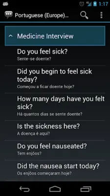 Portuguese (Europe) Medical android App screenshot 4